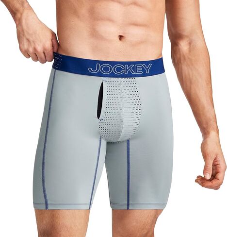 Jockey Men's Underwear EverActive VentraCool Air 7.5" Long Leg Boxer Brief in Kuwait