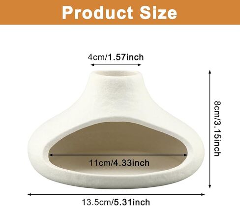 Palo Santo Holder Ceramic Incense Burner, Mini Chimney for Burning Sage and Incense Cones, Aromatic Smudge Bowl for Meditation and Yoga, Zen Room Decor, Easy-Clean Ash Catcher (White) in Saudi Arabia