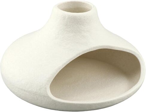 Palo Santo Holder Ceramic Incense Burner, Mini Chimney for Burning Sage and Incense Cones, Aromatic Smudge Bowl for Meditation and Yoga, Zen Room Decor, Easy-Clean Ash Catcher (White) in Saudi Arabia