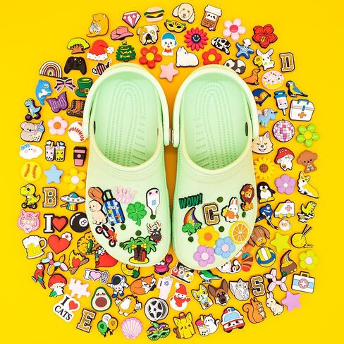 50PCS Random Shoe Charms, Cute Cartoon Shoe Charms Decoration with Different Designs Shape for Teens and Adult Party Gift in Kuwait