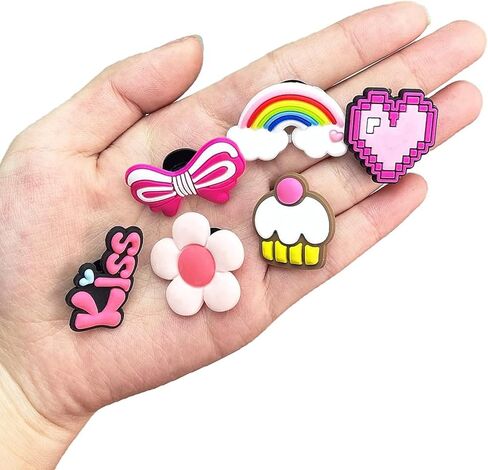 50PCS Random Shoe Charms, Cute Cartoon Shoe Charms Decoration with Different Designs Shape for Teens and Adult Party Gift in Kuwait