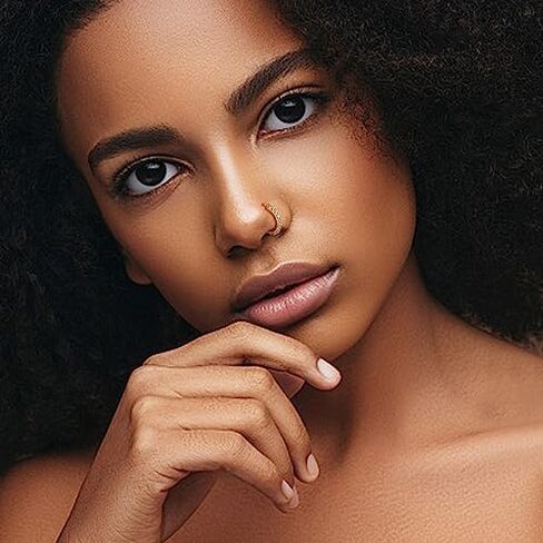 حلقات أنف مملوءة بالذهب عيار 14 قيراط من Besteel، لا تسبب الحساسية، حلقات أنف من الفولاذ المقاوم للصدأ 316L in Kuwait