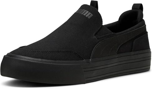 PUMA Men's Court Classic Vulc Slip ON Sneaker, Black Black, 10.5 in Kuwait