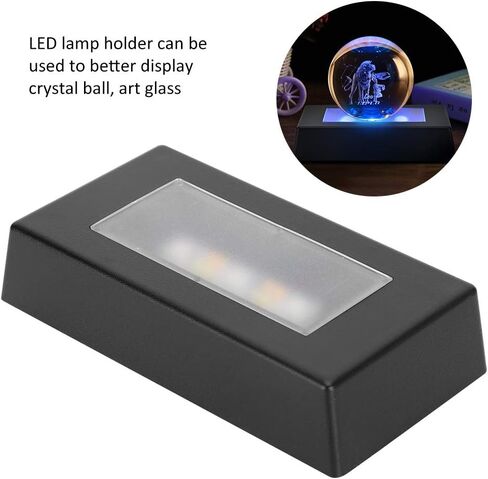7 Color LED Display Base, Light Stand for Glass Art 7 Way Lighted, Crystal Stand Led Base Light, REctangle 3D Photo Crystal Led Light Base with USB Cable in Saudi Arabia