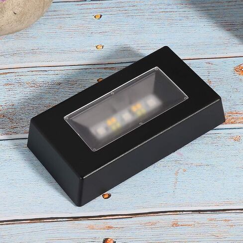 7 Color LED Display Base, Light Stand for Glass Art 7 Way Lighted, Crystal Stand Led Base Light, REctangle 3D Photo Crystal Led Light Base with USB Cable in Saudi Arabia