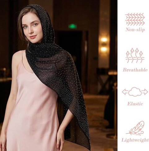 Rhinestone Glitter dress shawl - Large Sparkly Chiffon shawls and wraps for evening dresses - shall for dress formal in Saudi Arabia