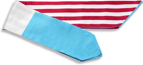 USA And Saint Lucia Flag Graduation Stole,Satin Embroidery Graduation Sash for International Students,72 Inch Length. in Saudi Arabia