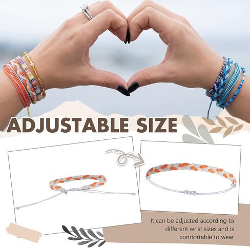 Henoyso 72 Pcs Boho Friendship Bracelets Bulk Adjustable Beaded Anklets End of Year Gifts Handmade Braided Bracelet for Women Men Surfer Beach Summer Accessories, 4 Styles in Kuwait