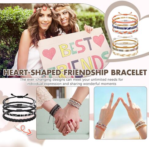 Henoyso 72 Pcs Boho Friendship Bracelets Bulk Adjustable Beaded Anklets End of Year Gifts Handmade Braided Bracelet for Women Men Surfer Beach Summer Accessories, 4 Styles in Kuwait