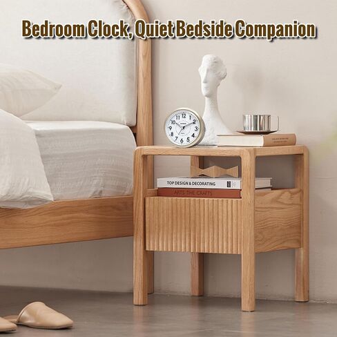 Lamisola Small Alarm Clocks for Bedrooms, 4 Inch Analog Battery Desk Clock, Retro Clock for Bedroom Decoration, Slient, Large Display for Seniors, Loud Alarm Clock for Heavy Sleepers, Champagne Gold in Saudi Arabia