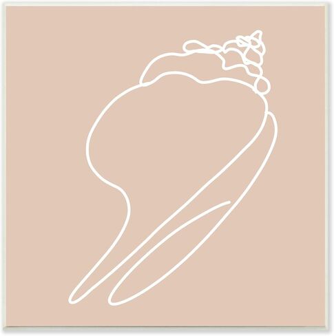 Stupell Industries Sea Shell Beach Ocean Life Line Drawing, Design by Daphne Polselli in Saudi Arabia