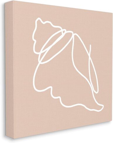 Stupell Industries Casual Line Doodle Seashell Ocean Life Drawing, Design by Daphne Polselli in Saudi Arabia