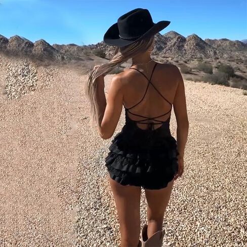 VOIKERDR Summer Jumpsuit for Women Sexy Romper Dress Halter Short Jumpsuit for Women Going Out in Kuwait