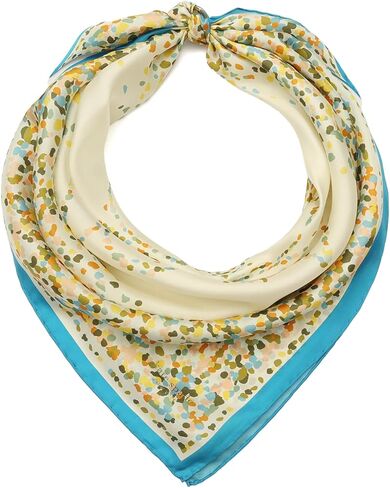 Kate Spade Womens Dotted Spade Silk Square Scarf, Stylish Fashion Accessory for Women in Kuwait