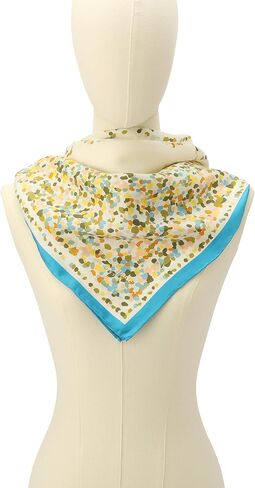 Kate Spade Womens Dotted Spade Silk Square Scarf, Stylish Fashion Accessory for Women in Kuwait