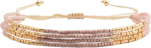 KELITCH Layered Miyuki Beads Bracelets Adjustable Strand Bracelets Bangles Bohemian Style Summer in Kuwait