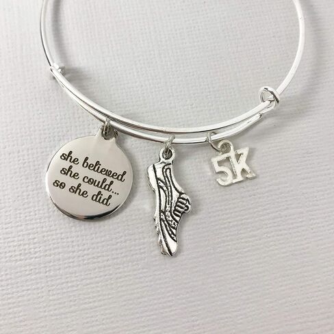 5K Running Gifts مجوهرات سوار ساحر قابل للتعديل، لقد اعتقدت أنها تستطيع ذلك in Kuwait