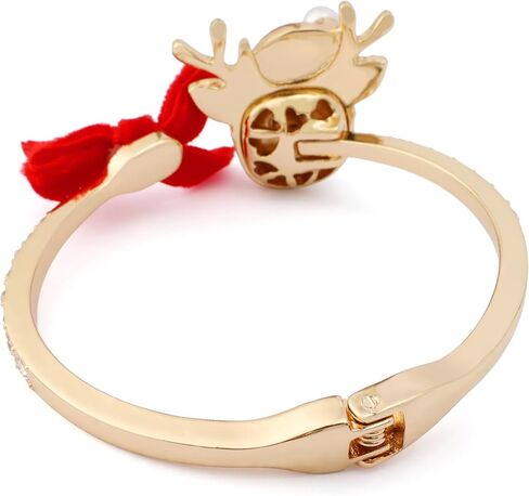 Betsey Johnson Jewelry Women's Santa Baby Reindeer Bow Bangle Bracelet in Saudi Arabia
