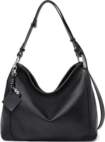 FOXLOVER Hobo Bag - Genuine Leather Women's Handbag for Everyday & Travel - Durable Purse With Zipper Pocket in Saudi Arabia
