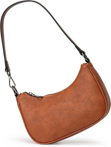 Alldaily Small Shoulder Bag for Women, Vegan Leather Mini Crescent Hobo Purse, Lightweight Cute Handbag for Going Out in Saudi Arabia