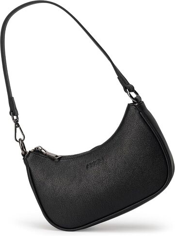 Alldaily Small Shoulder Bag for Women, Vegan Leather Mini Crescent Hobo Purse, Lightweight Cute Handbag for Going Out in Saudi Arabia