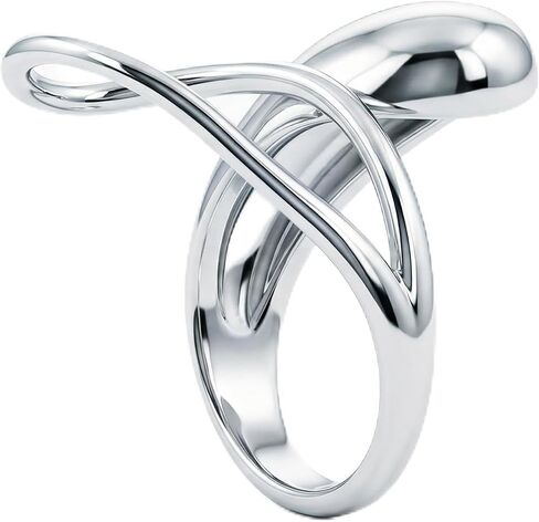 Stainless Steel Non Tarnish Rings Open Knuckle Rings 14K Gold Plated Chunky Adjustable Silver Thumb Finger Rings Stackable Minimalist Line Wrap Band Rings Simple Unique Jewelry for Men Women in Saudi Arabia