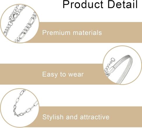 6 Pieces Ankle Bracelets for Women Silver Set, Silver Anklets for Women Anklet Bracelets Plus Size Ankle Bracelet Women's Anklets, Anklet Silvers Suitable to Layering or Individual Wear in Saudi Arabia