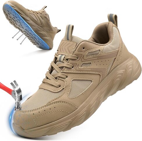 FUDYNMALC Steel Toe Shoes for Men: Slip Resistant Composite Safety Sneakers 2026 Comfortable Tennis Work Shoes for Construction Industrial in Saudi Arabia