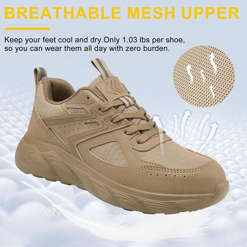 FUDYNMALC Steel Toe Shoes for Men: Slip Resistant Composite Safety Sneakers 2026 Comfortable Tennis Work Shoes for Construction Industrial in Saudi Arabia