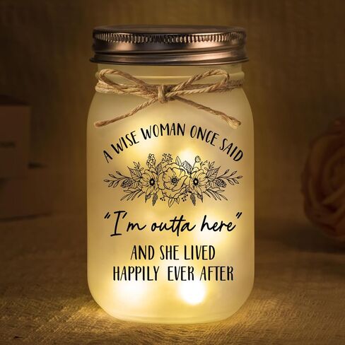 BeneCharm Retirement Gift for Woman, Decorative Jar Night Light Retired Gift, Happy Retirement Gifts for Women, Friends, Coworkers, Teachers, Nurses, Going Away Gifts Retired Decorations in Saudi Arabia