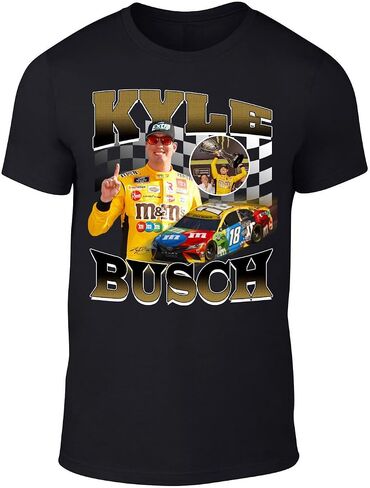 Kyle Busch Bootleg Style Throwback Style T-Shirt Men's Adult in Saudi Arabia