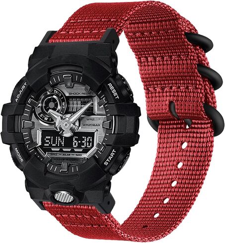 حزام قماشي متوافق مع ساعة كاسيو جي شوك GA100/GA-100/GA-120/GA110/GD-120/ GD-100 للرجال، سوار رياضي بديل مقاوم للماء in Kuwait