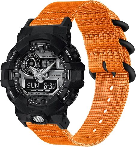 حزام قماشي متوافق مع ساعة كاسيو جي شوك GA100/GA-100/GA-120/GA110/GD-120/ GD-100 للرجال، سوار رياضي بديل مقاوم للماء in Kuwait