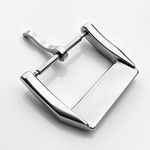 18mm Tang Buckle Replacement For Iwc Pilot Watch Rubber Leather Strap Watch Band Brushed in Kuwait