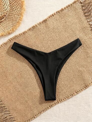 Sexybody Women Thong Bikini Bottoms Sexy Cheeky Ruched Back High Cut Swimsuits Bathing Suit Bottom in Saudi Arabia