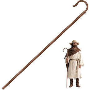 52" Easter Jesus Staff Shepherd Staff Prop Shepherds Hook Costume Wizard Stick for Cosplay Halloween Staffs in Saudi Arabia