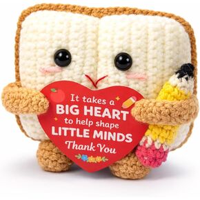Teacher Appreciation Gifts Teacher Crochet for Women Men - Book Crochet Doll Thank You Teacher Gift for Women Classroom Desk Decor Back to School Teacher Gifts Birthday Christmas End of Year Teacher in Kuwait