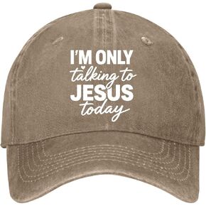 I'm Onlys Talking to Jesus Today Hats for Women Fashion Washed Distressed in Saudi Arabia