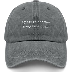 My Brains Has Too Many Tabs-Open Hats for Women Fashion Washed Distressed in Saudi Arabia