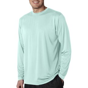 8422 UltraClub Adult Cool & Dry Sport Long-Sleeve Performance Interlock Tee (Sea Frost) (4XL) in Saudi Arabia