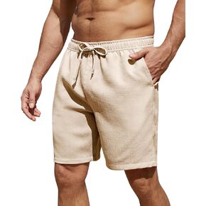 Casual Shorts for Men 7 Inch Casual Solid Men's Chino Shorts Relaxed Fit for Travel Beach in Saudi Arabia