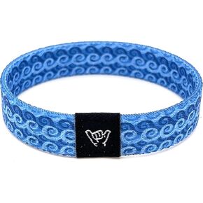 Hang Loose Bands - Coastal Surfer Beach Bracelet for Men, Women & Teens - Comfy Summer - Boho Reversible Wristband- Totally Tubular| Medium: 7.5" length (for large wrists) in Saudi Arabia