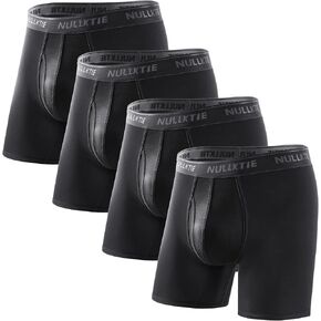 Ultra Soft Boxer Briefs with Fly, Viscose Made from Bamboo Men's Underwear, Breathable Moisture Wicking No Ride Up in Saudi Arabia