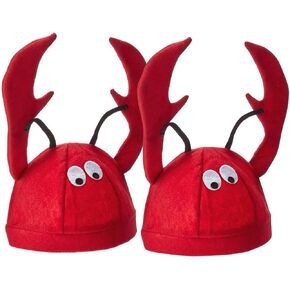 NA1 2-Pack Lobster Party Hat Costume Fancy Hat Dress Up Theme Party Hat Cap Roleplay Accessories in Saudi Arabia