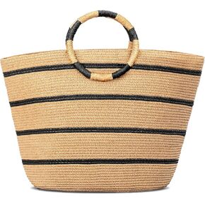 TOFUNTOY Beach Bags for Women Straw Tote Bag Summer Beach Bag Large Woven Straw Tote for Vacation Holiday in Saudi Arabia