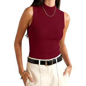 LOMON Womens Wool Blend Lightweight Sweater Vest Mock Neck Tank Top Soft Business Casual Outfits 2026 in Kuwait
