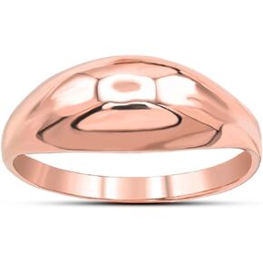 Modern Contemporary Ring 10K Yellow, White, and Rose Gold Glamorous Domed Band Style Statement Ring in Saudi Arabia