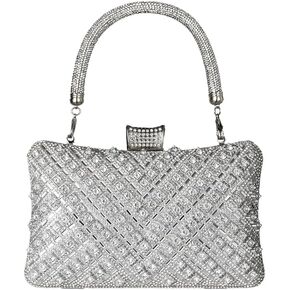 Women Rhinestone Purse, Evening Purse Crossbody Purse - Sparkly Rhinestone Clutch, Evening Clutch Bag Crystal Handbag, Formal Crossbody Clutch Bag for Women Wedding Party Evening Events in Saudi Arabia