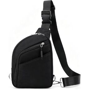 Anti Theft Crossbody Bag for Men Women, RFID Blocking Small Sling Bag Waterproof Shoulder for Hiking Daily Commute in Saudi Arabia