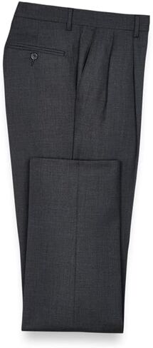 Paul Fredrick Men's Wool Gabardine Pleated Pants in Saudi Arabia
